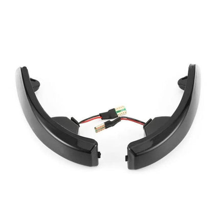 Ford LED Dynamic Turn Signal Light 2-Pack for Cars - black ABS dynamic LED indicator pair with wiring harness, weather-resistant plug-and-play upgrade