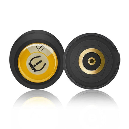 Reliable Tire Pressure Monitoring for Daily Vehicle Safety Checks - Bluetooth tire sensor pair showing connector and battery cap