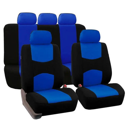 Black Universal 9-in-1 Anti-Slippery Car Seat Cushion Set