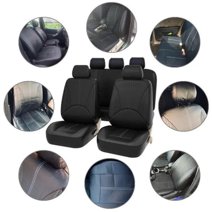 Universal PU Leather Front Seat Covers for Two Car Seats | Syndmart