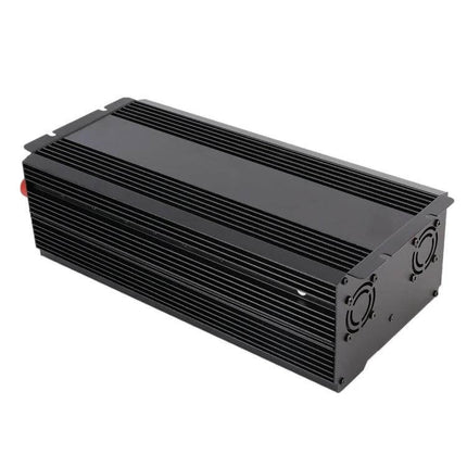 Reliable Car Power Inverter for Roadside Device Charging compact black 24V-to-220V inverter with cooling fans for laptops and appliances