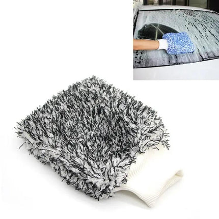 Microfiber Cleaning Mitt For Car Windows And Dusting