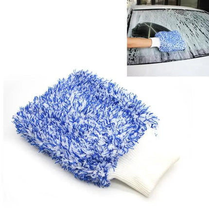 Microfiber Cleaning Mitt For Car Windows And Dusting