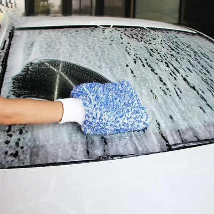 Microfiber Cleaning Mitt For Car Windows And Dusting