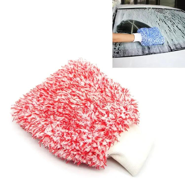 Microfiber Cleaning Mitt For Car Windows And Dusting | Syndmart