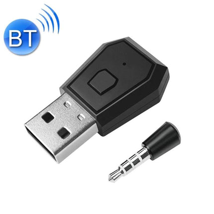Bluetooth Adapter for Easy PS4 Gaming Chats at Home - USB Bluetooth dongle with 3.5mm jack for wireless PS4 headset setup