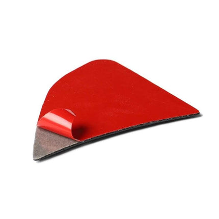 Carbon Fiber Steering Wheel Decorative Sticker for Honda Fit — red adhesive backing piece for easy installation