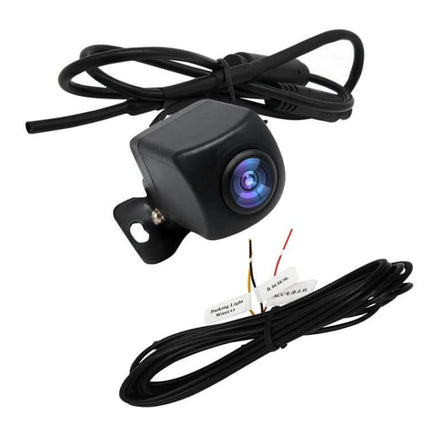 Wide Angle Wireless WiFi Rear View Camera for Safe Backup compact black cube backup camera with wired harness and mounting bracket