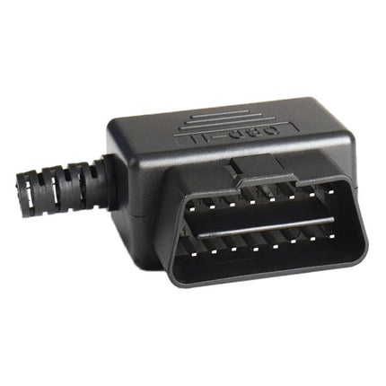 Reliable OBD Connector for Everyday Vehicle Maintenance Checks - black OBD-II plug for quick diagnostic code reading