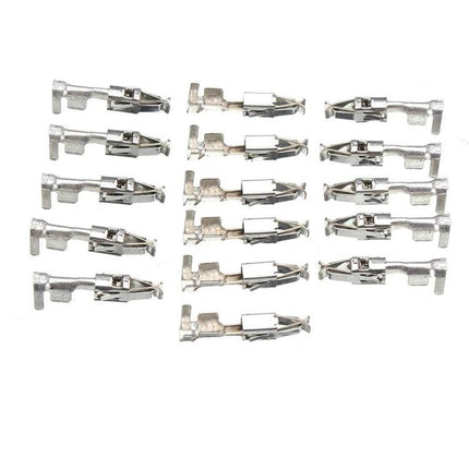Ignition Connector Repair Kit for Everyday Vehicle Maintenance - metal electrical connector terminals laid out for DIY ignition repairs