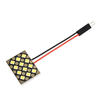 Car Interior Reading Lamp Dome Light White Glow In Car Cabin - compact LED panel with red/black wires and 2-pin connector, tool-free dome replacement