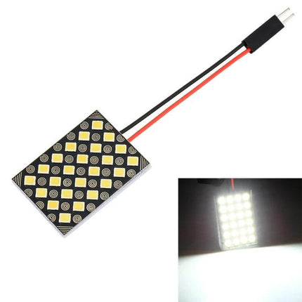 Car Reading Dome Light 12V White LED For Interior Use - slim 12V white LED panel with plug, tool-free install for cabin reading and interior illumination