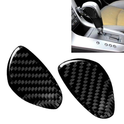 Carbon Fiber Decorative Sticker for Car Gear Shift Panel - glossy carbon fiber gear shift panel trim stickers, easy DIY interior upgrade