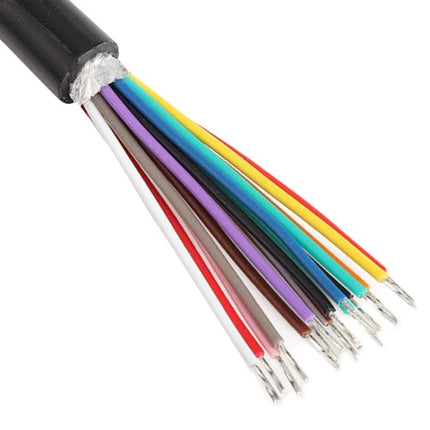 OBD Extension Cable for Everyday Vehicle Diagnostics and Checks — close-up of multicolor wired extension cable ends for easy OBD access