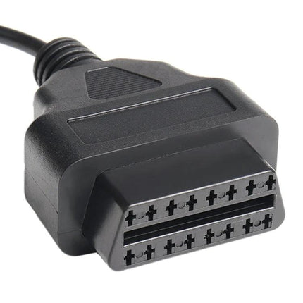 USB Cable for Everyday Car Diagnostics and GPS Connections black OBD2-style connector for laptop diagnostics and GPS power