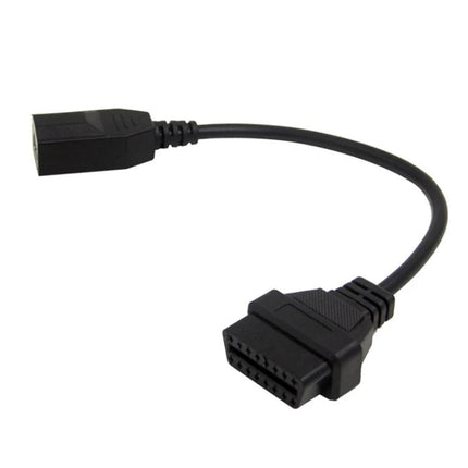 Handy OBD Connector for Honda Owners' Routine Maintenance - black OBD adapter cable for home diagnostics, plug-and-play engine code checks