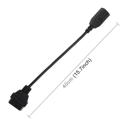 Handy OBD Connector for Honda Owners' Routine Maintenance – 40cm plug-and-play OBD extension cable for home diagnostic checks