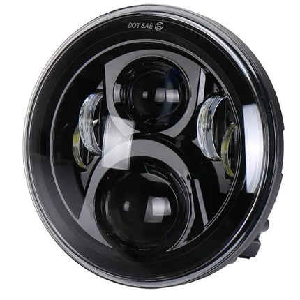 7-Inch Round LED Motorcycle Headlight for Honda in Silver