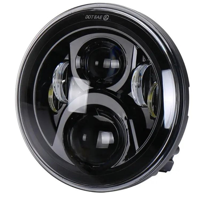 7-Inch Round LED Motorcycle Headlight for Honda in Silver