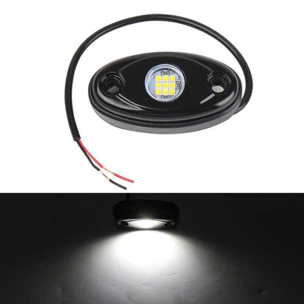 Universal Car Chassis Atmosphere Lights For Interior Ambience - black 9-LED 12V chassis light kit for under-dash and footwell illumination, 800LM, 50,000h life