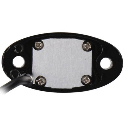 Universal Car Chassis Atmosphere Lights For Interior Ambience small oval 9-LED chassis light module with mounting holes, 12V DC, low-profile under-dash accent