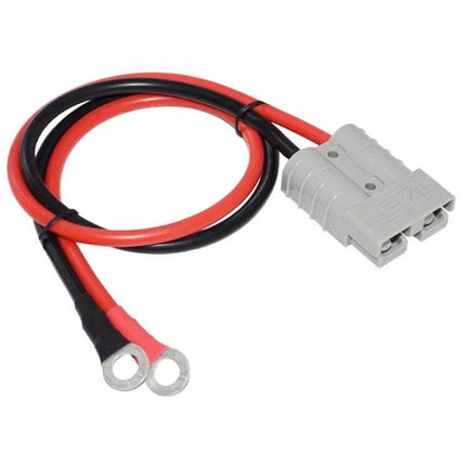 Anderson Plug to O Shape Terminal Booster Cable 0.5m - red and black heavy-duty cable with Anderson plug and O-ring battery terminals