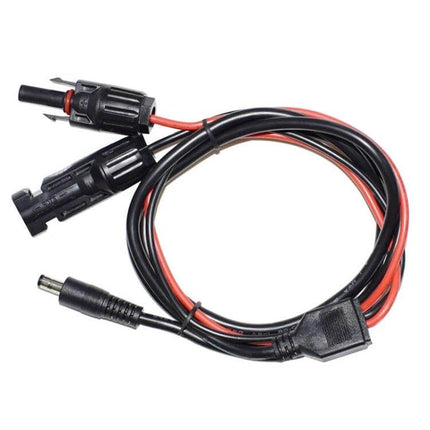 MC4 to DC 5.5mm Solar Power Extension Cable 1.5m For Solar Panels - 36V 13A black red cable with MC4 male/female and 5.5mm DC plug