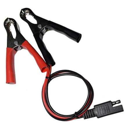 SAE To Crocodile Clip Power Cord For Motorcycle Battery Charger 1m - red black crocodile clips and SAE connector for 36V motorcycle battery charging
