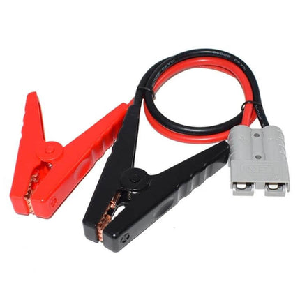 Anderson To Clip Cable Plug Connector For Battery Setups, 0.55m 10AWG red and black clip leads with Anderson plug, 50A 600W
