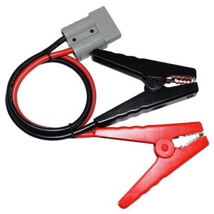 Anderson To Clip Cable Plug Connector For Battery Setups - 0.55m 10 AWG cable, 50A, red and black clip leads with Anderson plug