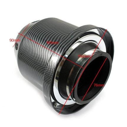 Car Universal 76mm Intake Filter Mushroom Head High Flow, durable hard-plastic mushroom air filter for 76mm intake, high-flow upgrade