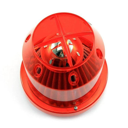 Car Universal 76mm Intake Filter Mushroom Head High Flow red mushroom head high-flow 76mm universal car air filter