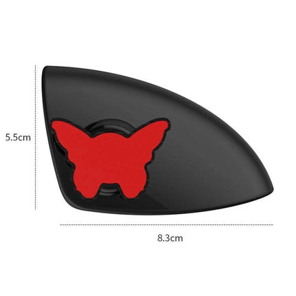 Adjustable Black 3-in-1 Right Side Blind Spot Car Mirror for Visibility attached black three-lens side mirror 8.3x5.5cm