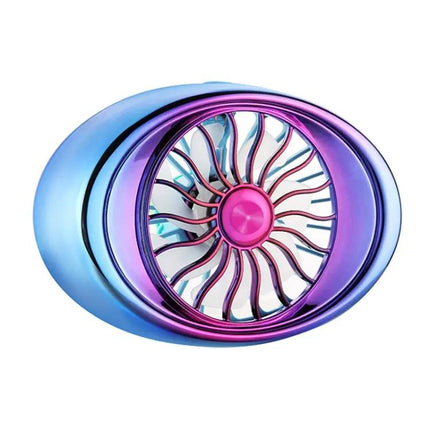 Car Vent Fan USB LED Lamp, Portable 3-Speed for Cars