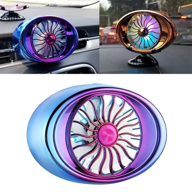 Car Vent Fan USB LED Lamp, Portable 3-Speed for Cars | Syndmart