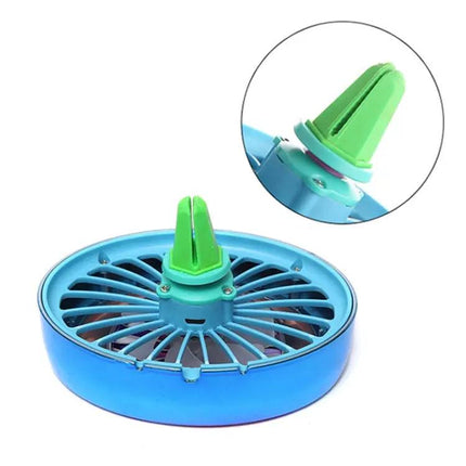 Car Vent Fan USB LED Lamp, Portable 3-Speed for Cars | Syndmart