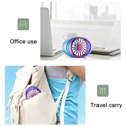Car Vent Fan USB LED Lamp, Portable 3-Speed for Cars | Syndmart