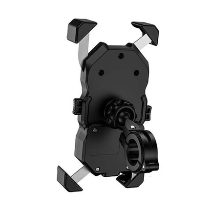 Semi-Automatic Phone Holder for Bicycles and Motorcycles Universal black adjustable mount for bike and motorcycle handlebars
