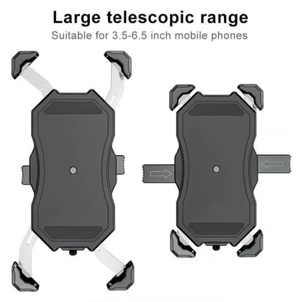 Semi-Automatic Phone Holder for Bicycles and Motorcycles Universal - universal semi-automatic bike and motorcycle phone mount for 3.5-6.5in phones