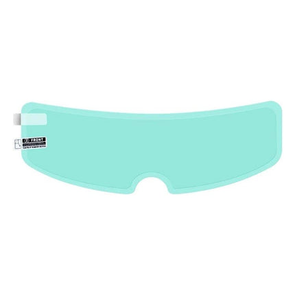 Anti-Fog Shield for Motorcycle Helmets, 24.5x7.5cm Size - clear turquoise replacement shield to prevent lens fogging during rides