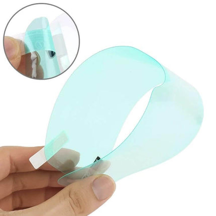 Anti-Fog Shield for Motorcycle Helmets, 24.5x7.5cm Size - clear blue anti-fog visor insert for improved visibility