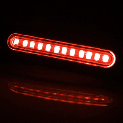 Set of 2 Waterproof LED Turn Signal Lights for Motorcycles - bright red waterproof LED motorcycle turn signal pair, durable ABS acrylic
