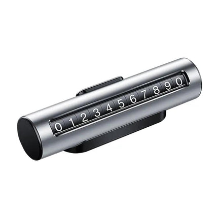 Temporary Parking Metal Roller Card for Car Dashboards