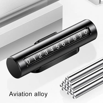 Temporary Parking Metal Roller Card for Car Dashboards