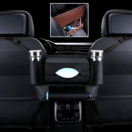 Car Front Seat Hanging Storage Bag for Paper Towels and Cups