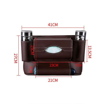 Car Front Seat Hanging Storage Bag for Paper Towels and Cups