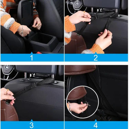 Car Front Seat Hanging Storage Bag for Paper Towels and Cups
