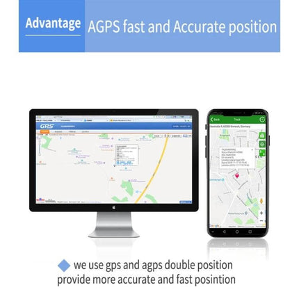 TK300 GPS Tracker for Vehicle Location and Security Monitoring - AGPS real-time tracking on desktop and smartphone for vehicle security and theft alerts