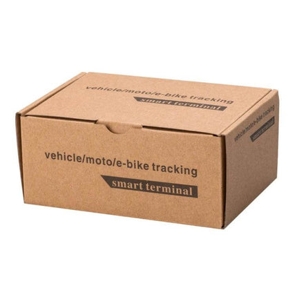 TK300 GPS Tracker for Vehicle Location and Security Monitoring in brown cardboard product packaging box