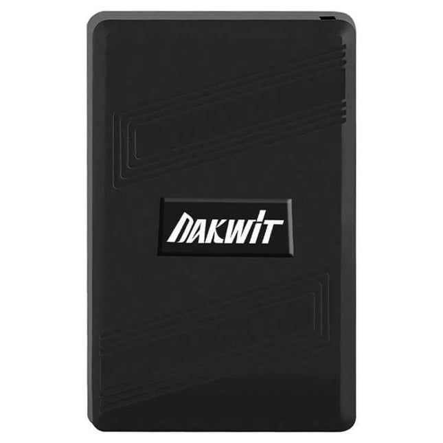 Strong Magnetic GPS Tracker for Real-Time Vehicle Monitoring black rectangular device with Dakwit logo, compact magnetic vehicle GPS tracker